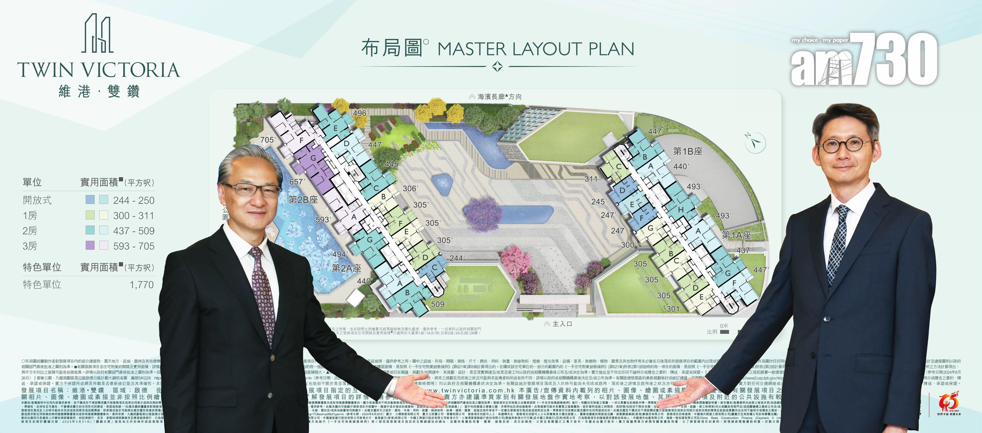 維港.雙鑽兩房佔逾四成 僅設1伙頂層特色戶 面積達1770呎|新盤樓書