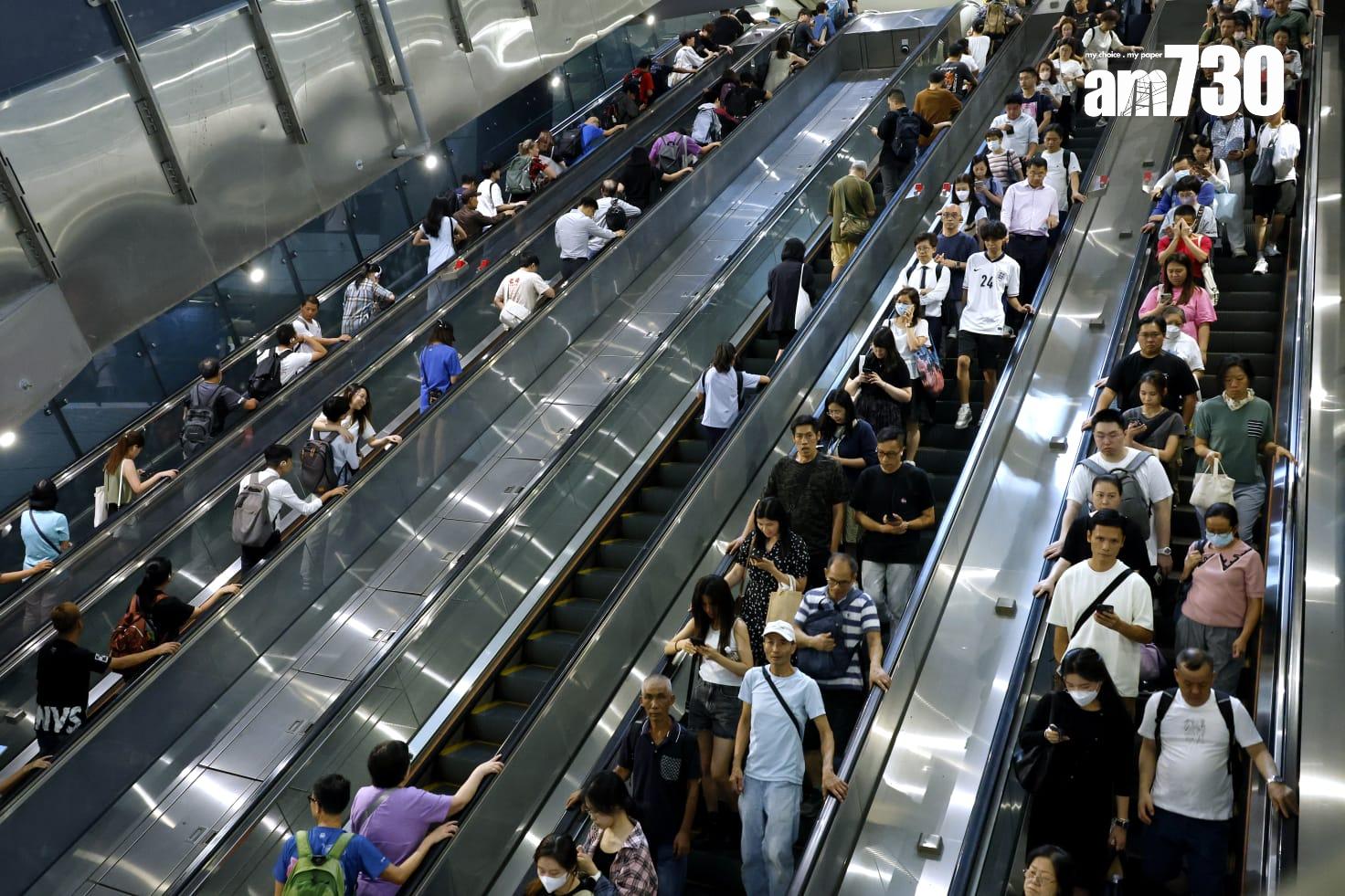 摩羯颱風金鐘站及機場情況。(林俊源攝)