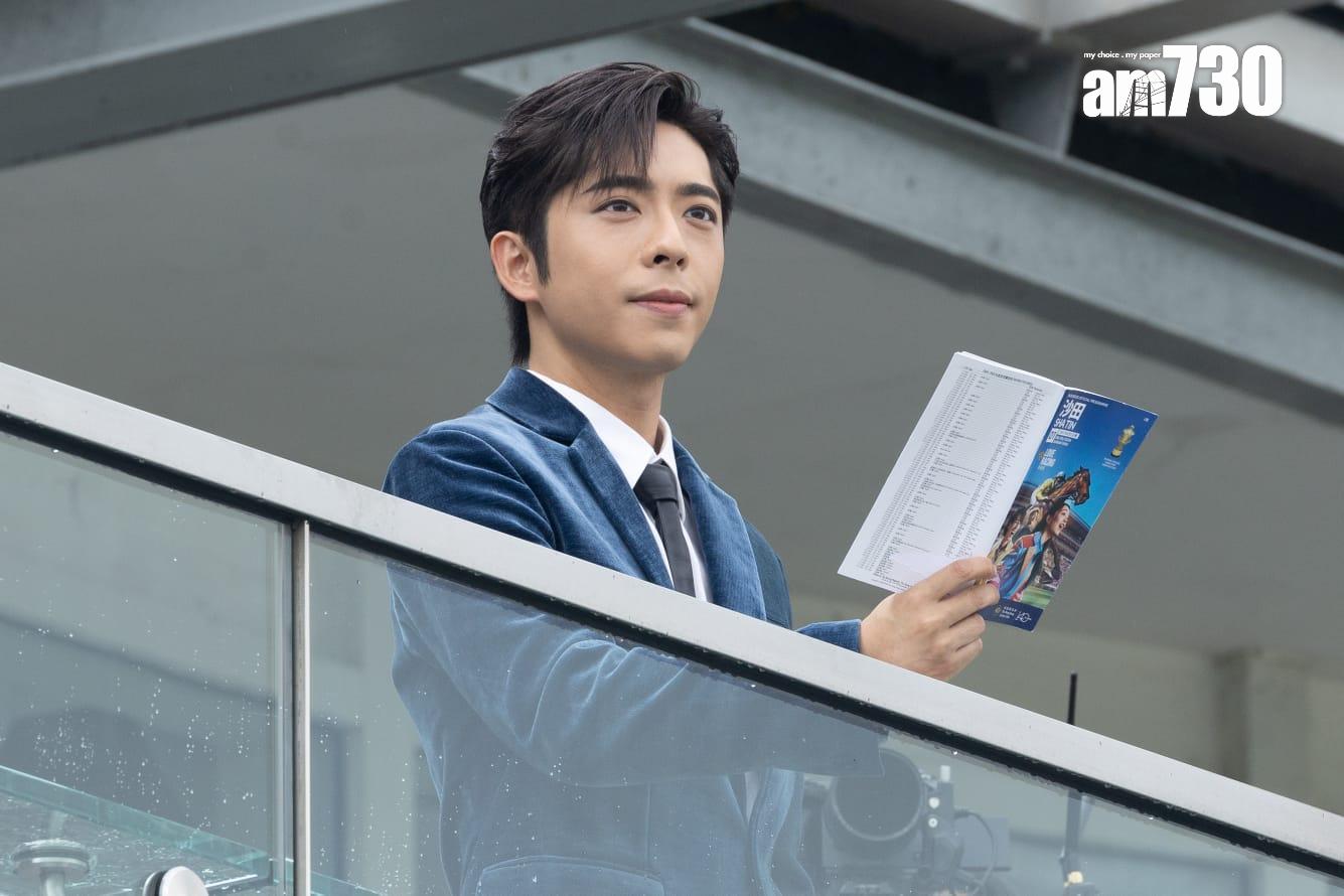 呂爵安Edan現身廂房看台睇賽事。(蘇文傑攝)