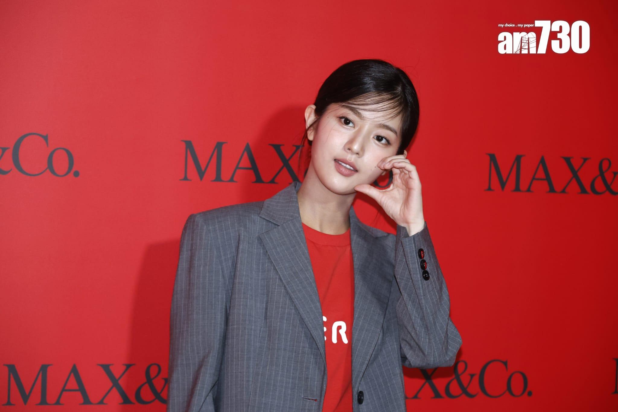 申銀秀穿上秋冬新裝配短褲長boot出席時裝騷活動。(林俊源攝)