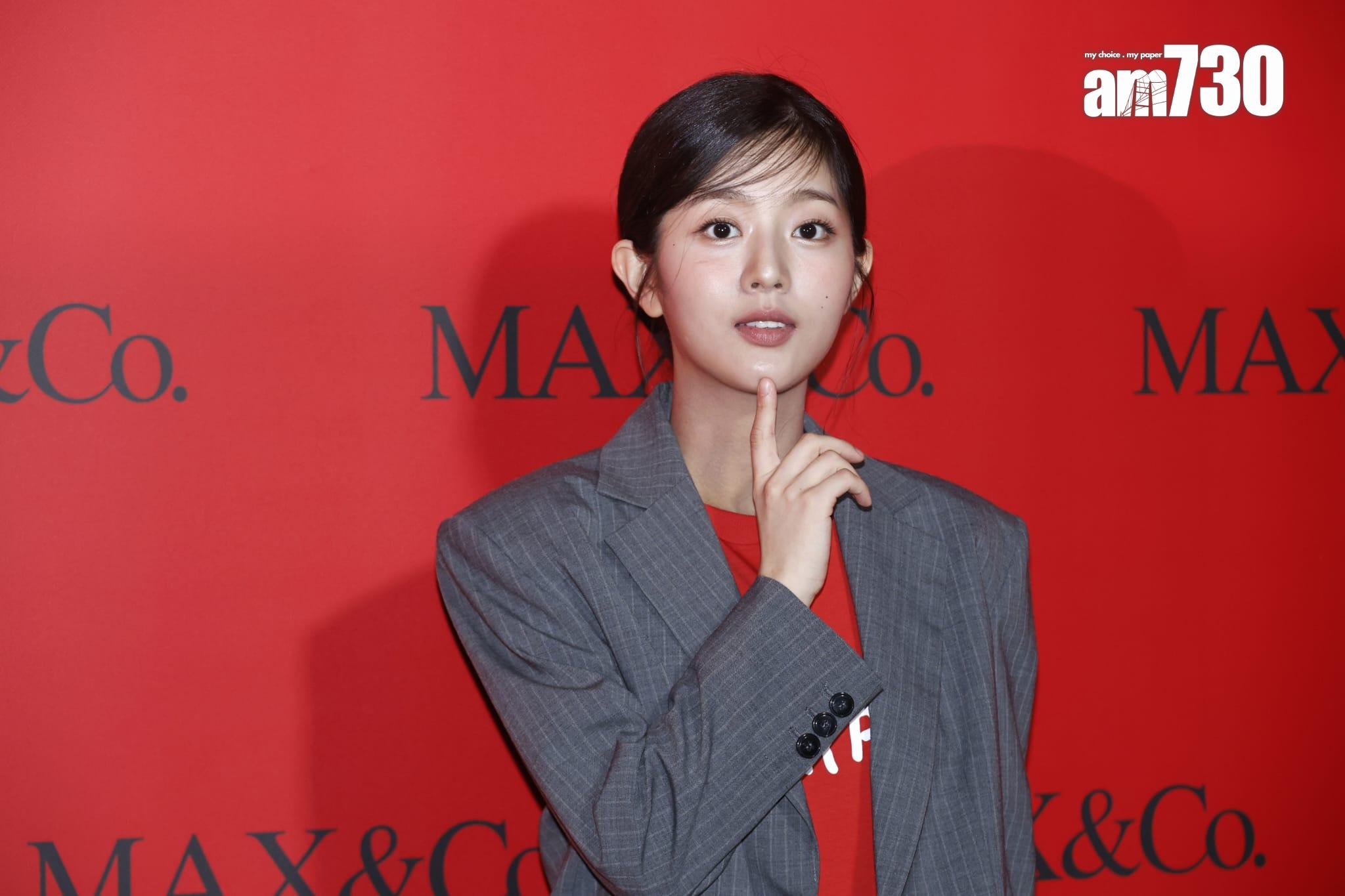 申銀秀穿上秋冬新裝配短褲長boot出席時裝騷活動。(林俊源攝)