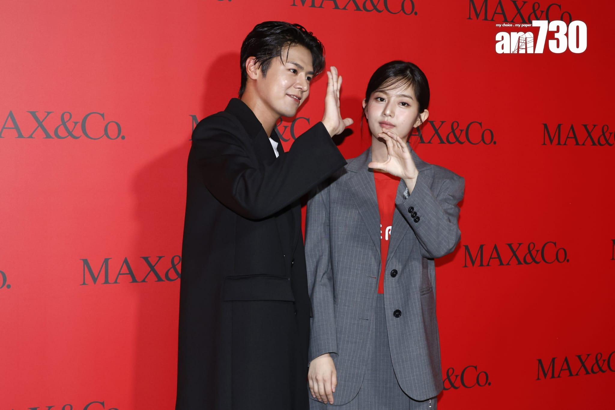 《閃亮的西瓜》男女主角厲雲和申銀秀首次在港合體,出席時裝品牌活動。(林俊源攝)