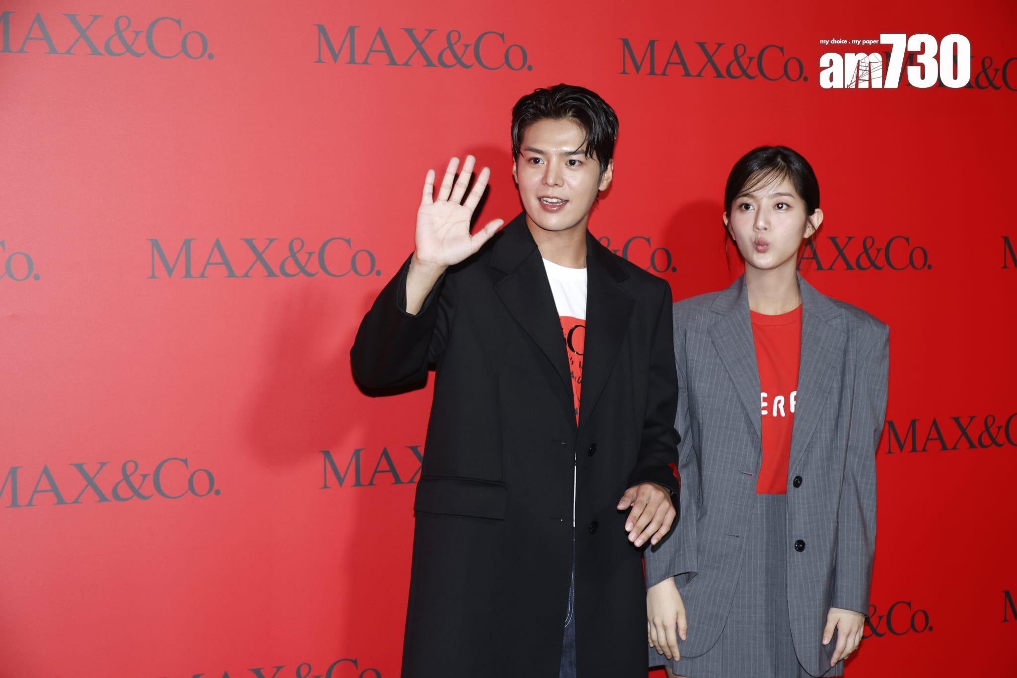 《閃亮的西瓜》男女主角厲雲和申銀秀首次在港合體,出席時裝品牌活動。(林俊源攝)