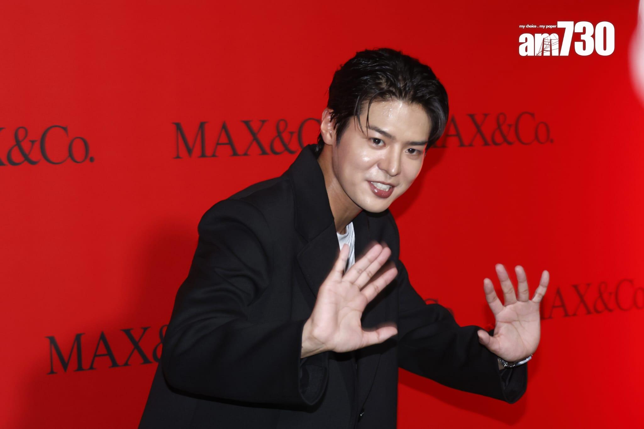 《閃亮的西瓜》的男主角厲雲穿上秋冬新裝,出席時裝騷活動。(林俊源攝)