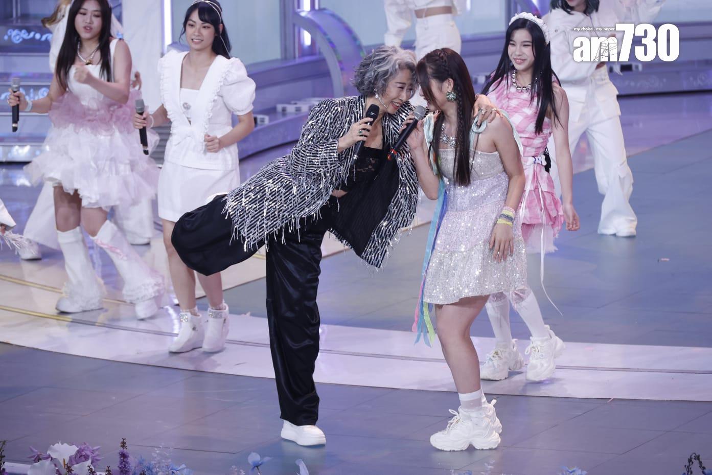 葉蒨文擔任港姐表演嘉賓。(林俊源攝)