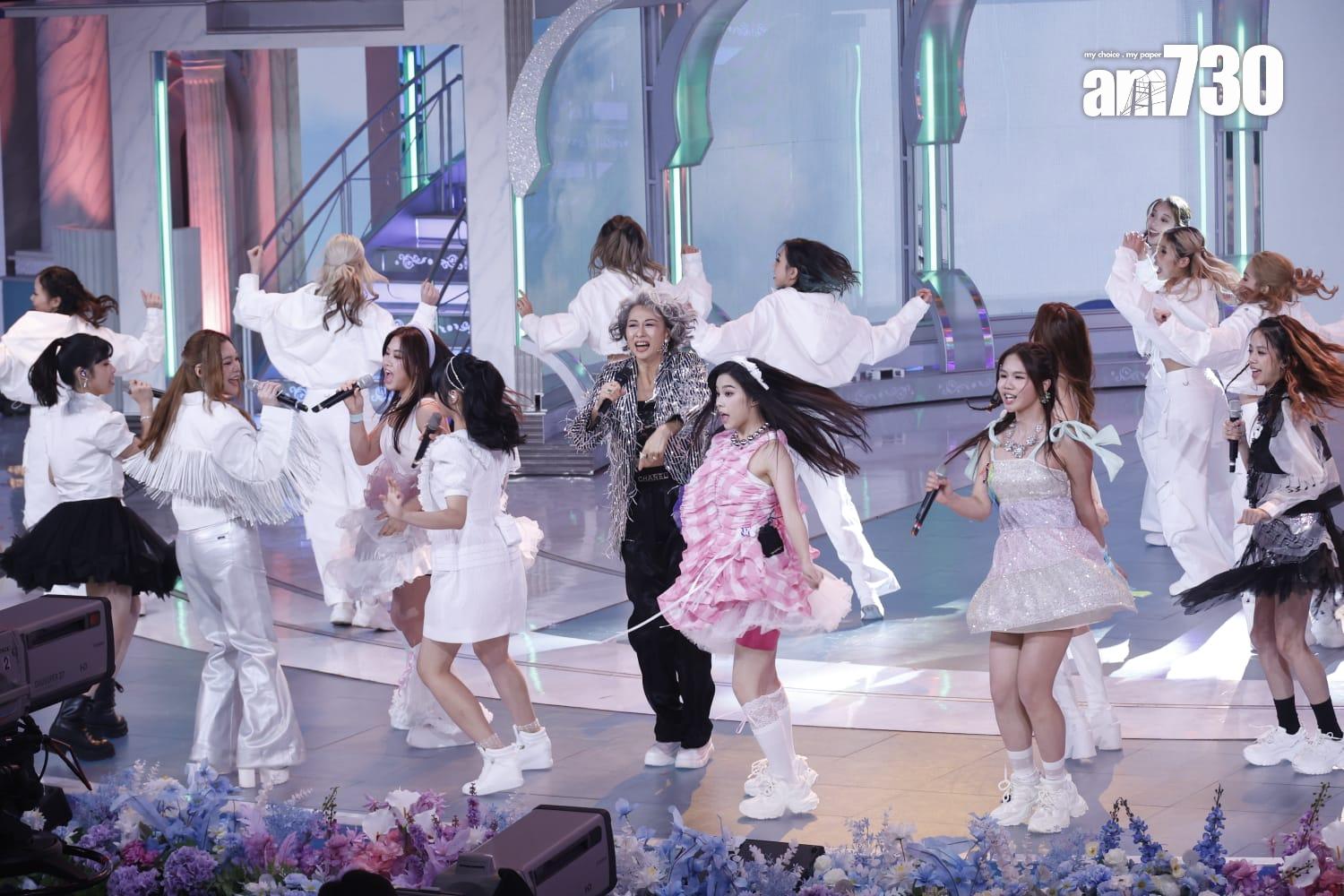 葉蒨文擔任港姐表演嘉賓。(林俊源攝)