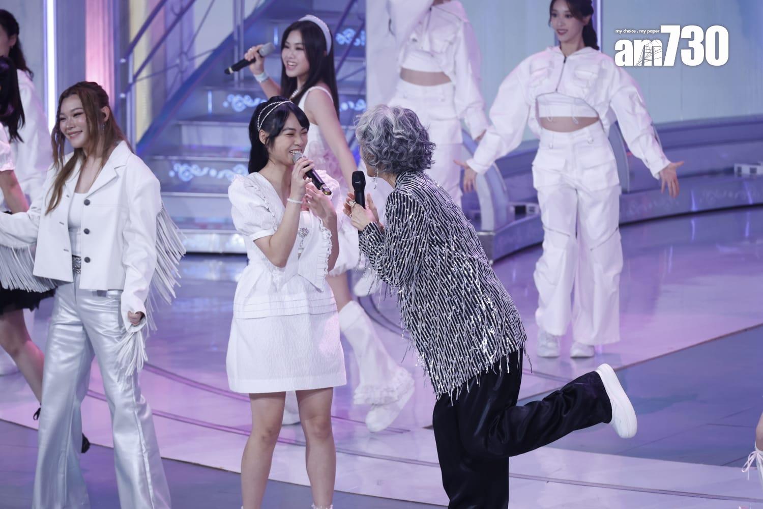 葉蒨文擔任港姐表演嘉賓。(林俊源攝)