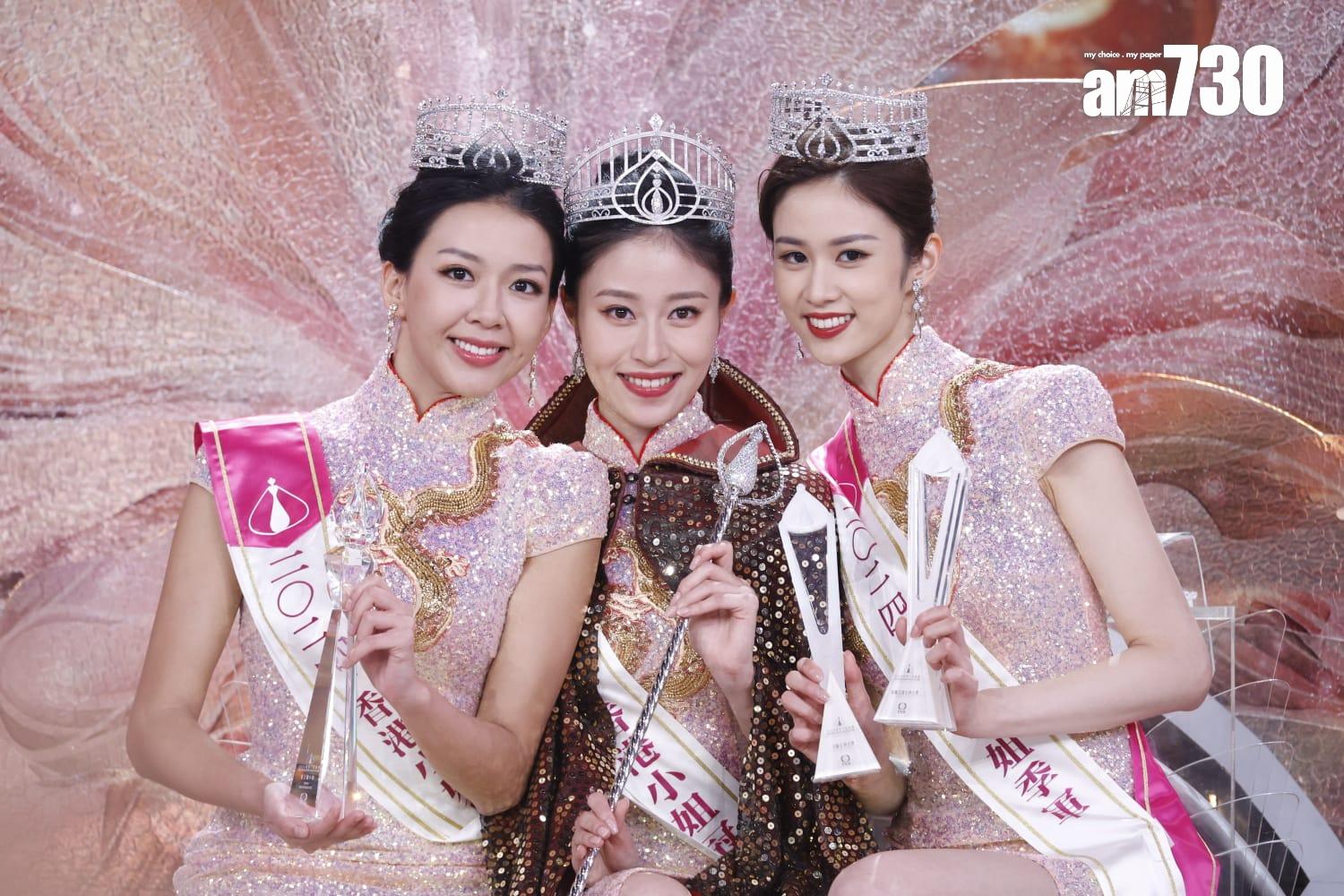 港姐決賽一張合照竟爆不和風波。