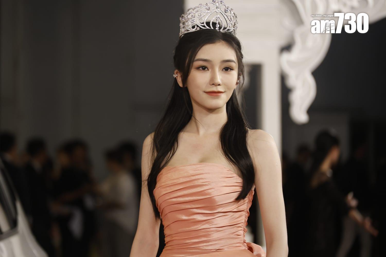 香港小姐2024紅地毯直擊!上屆得獎佳麗︰季軍王敏慈。(林俊源攝)