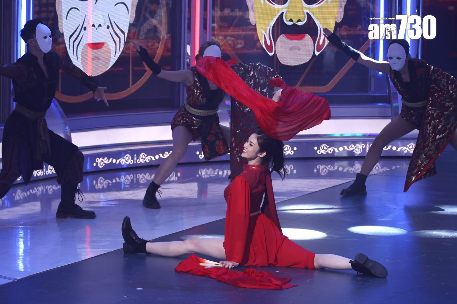 14號楊梓瑤以京劇腔表演獲頒「才藝女神大獎」。(林俊源攝)