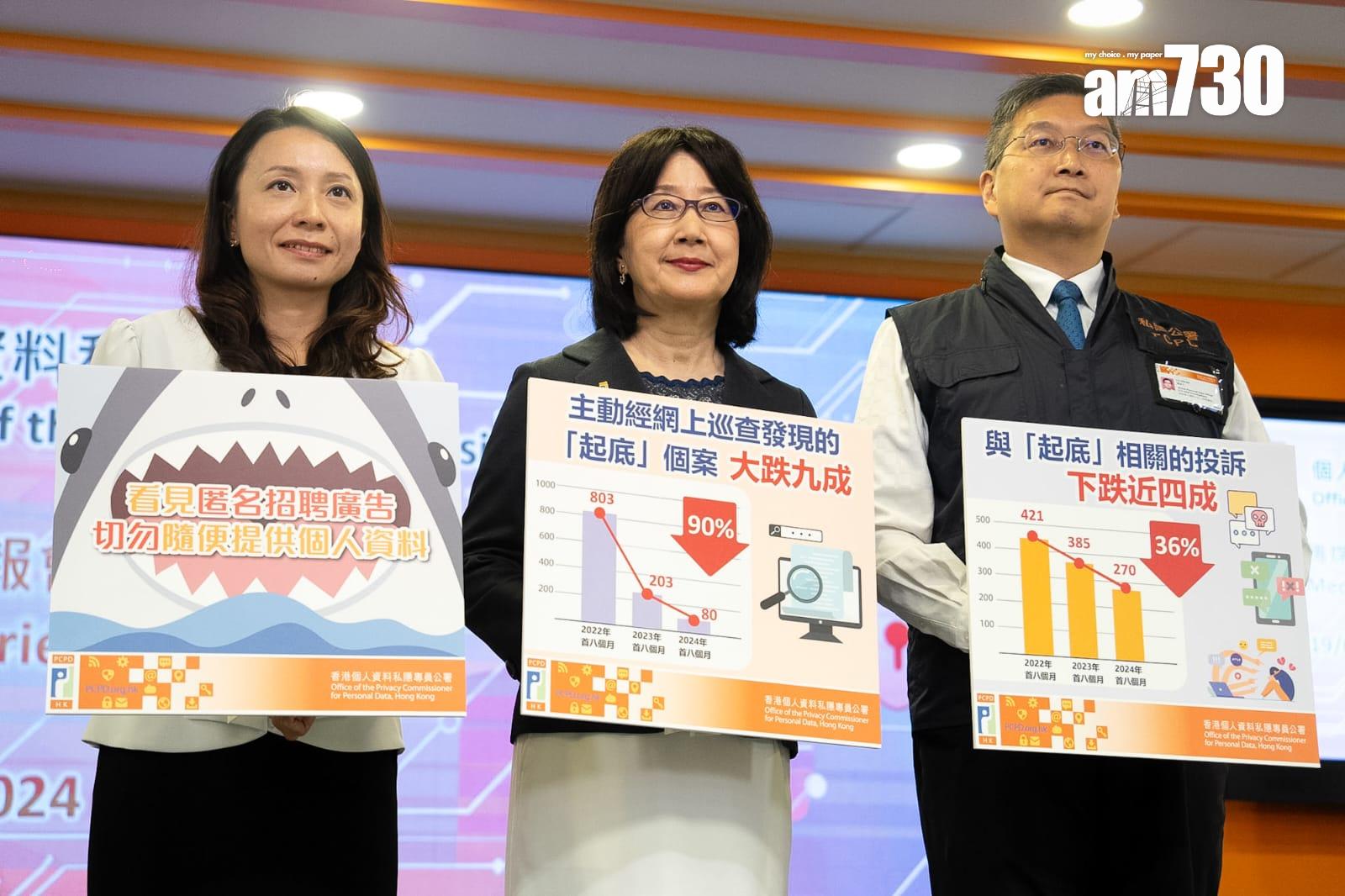 私隱專員關注匿名招聘廣告 有機會不當收集個人資料作詐騙 (林靄怡攝)