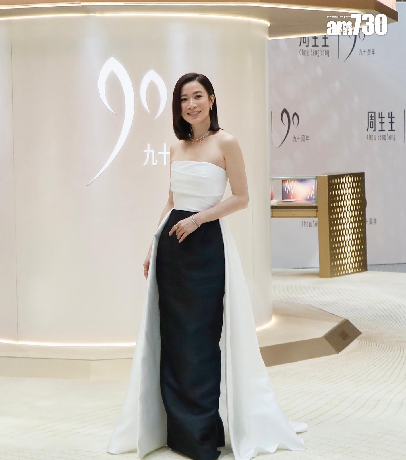 佘詩曼出席珠寶店活動,她表示最愛買戒指。(娛樂組攝)