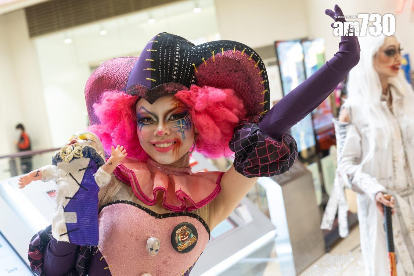 海洋公園嘩鬼組合大鬧MegaBox 哈囉喂六鬼屋玩齊要988元 (蘇文傑攝)