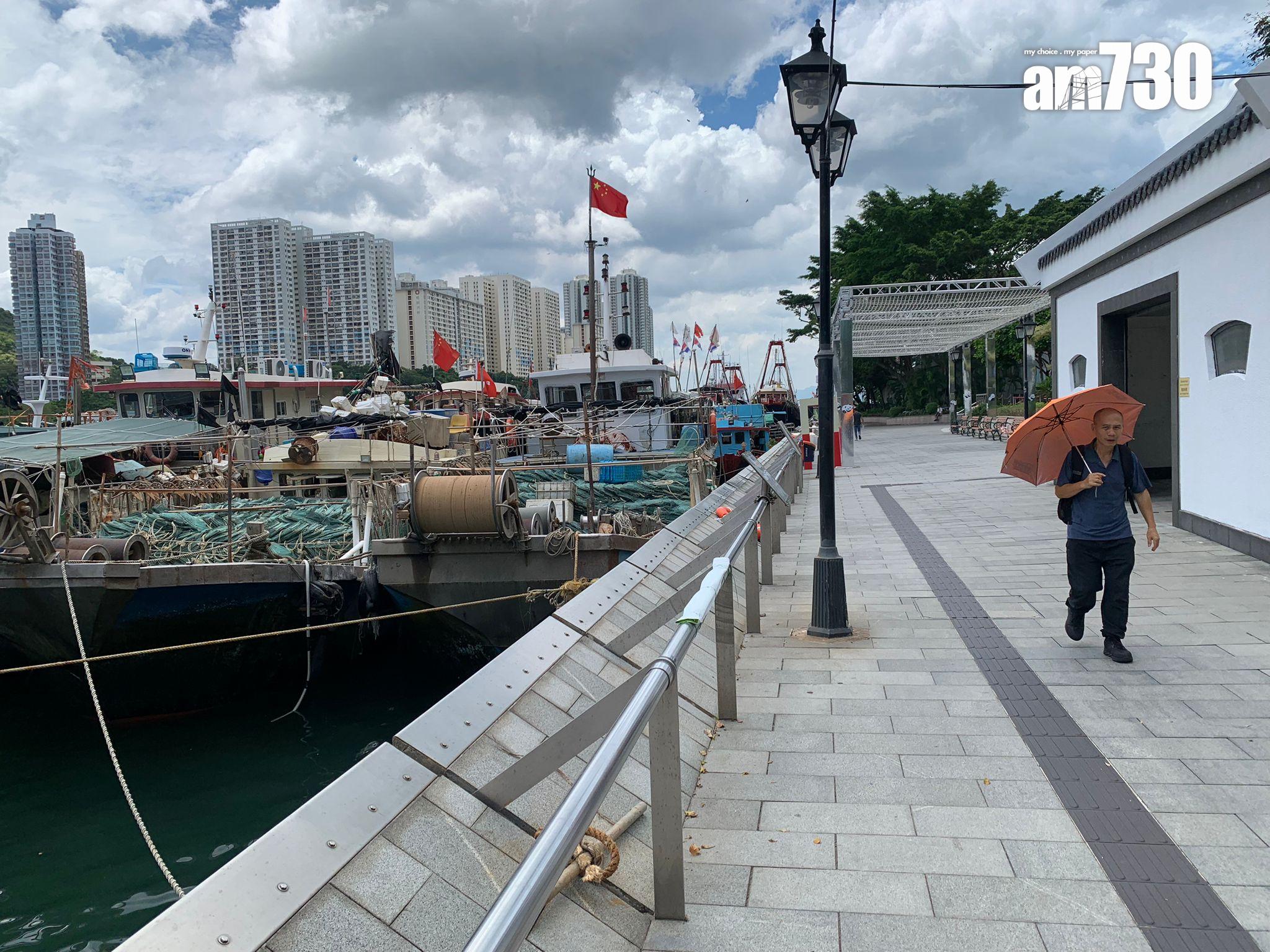 摩羯颱風|香港仔市面情況。(吳浩南攝)