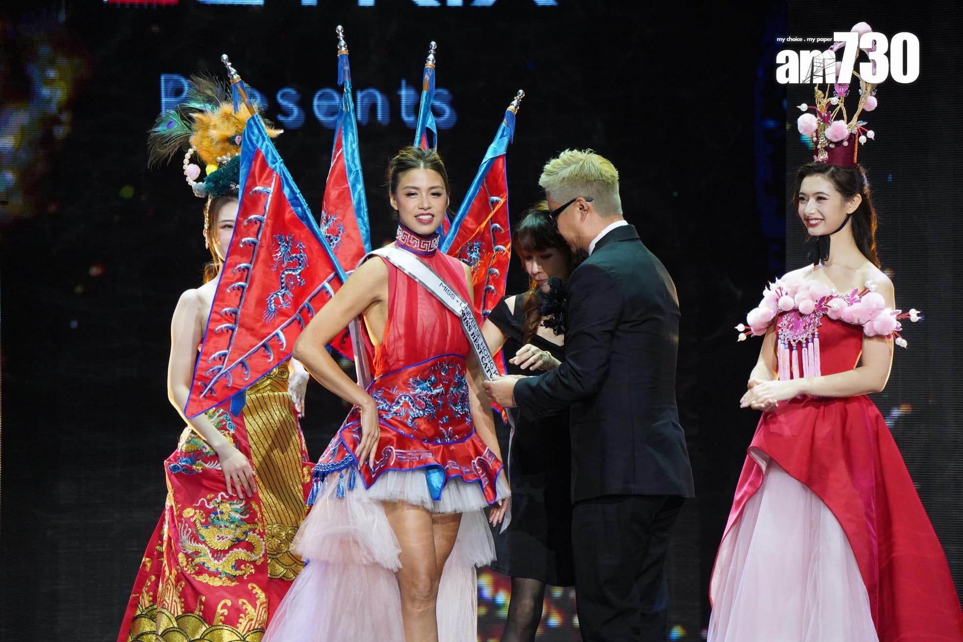 雷莊𠒇因為是昔日港姐冠軍,在舞台上的表現輕鬆自如。(吳康琦攝)