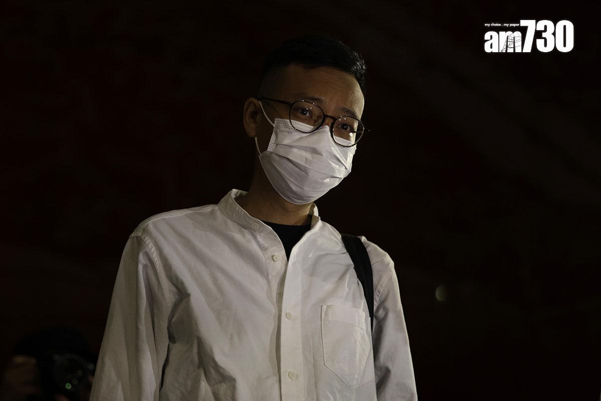 林紹桐離開法院時未有發言。(美聯社)