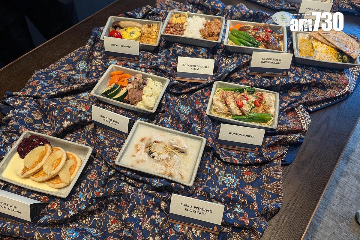 新加坡航空優選經濟艙餐飲服務今年會升級。(羅庸軒攝)