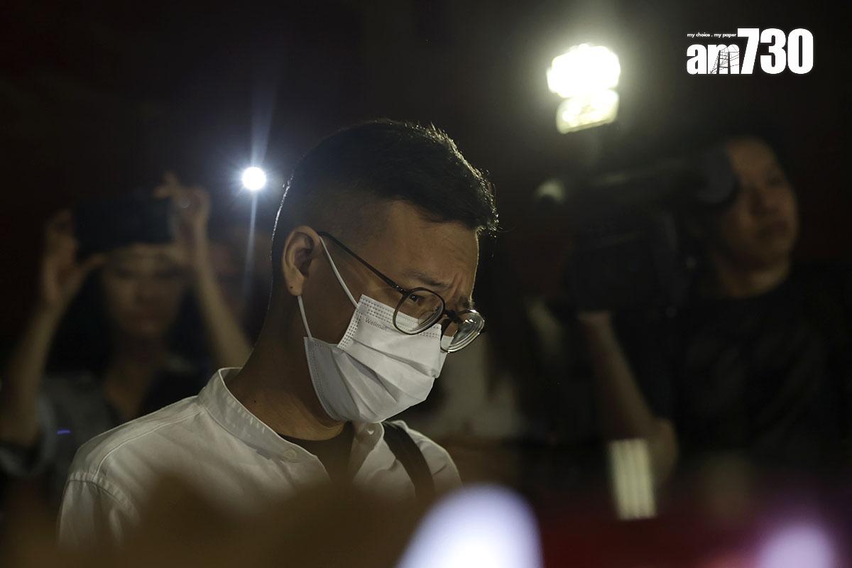 林紹桐離開法院時未有發言。(美聯社)