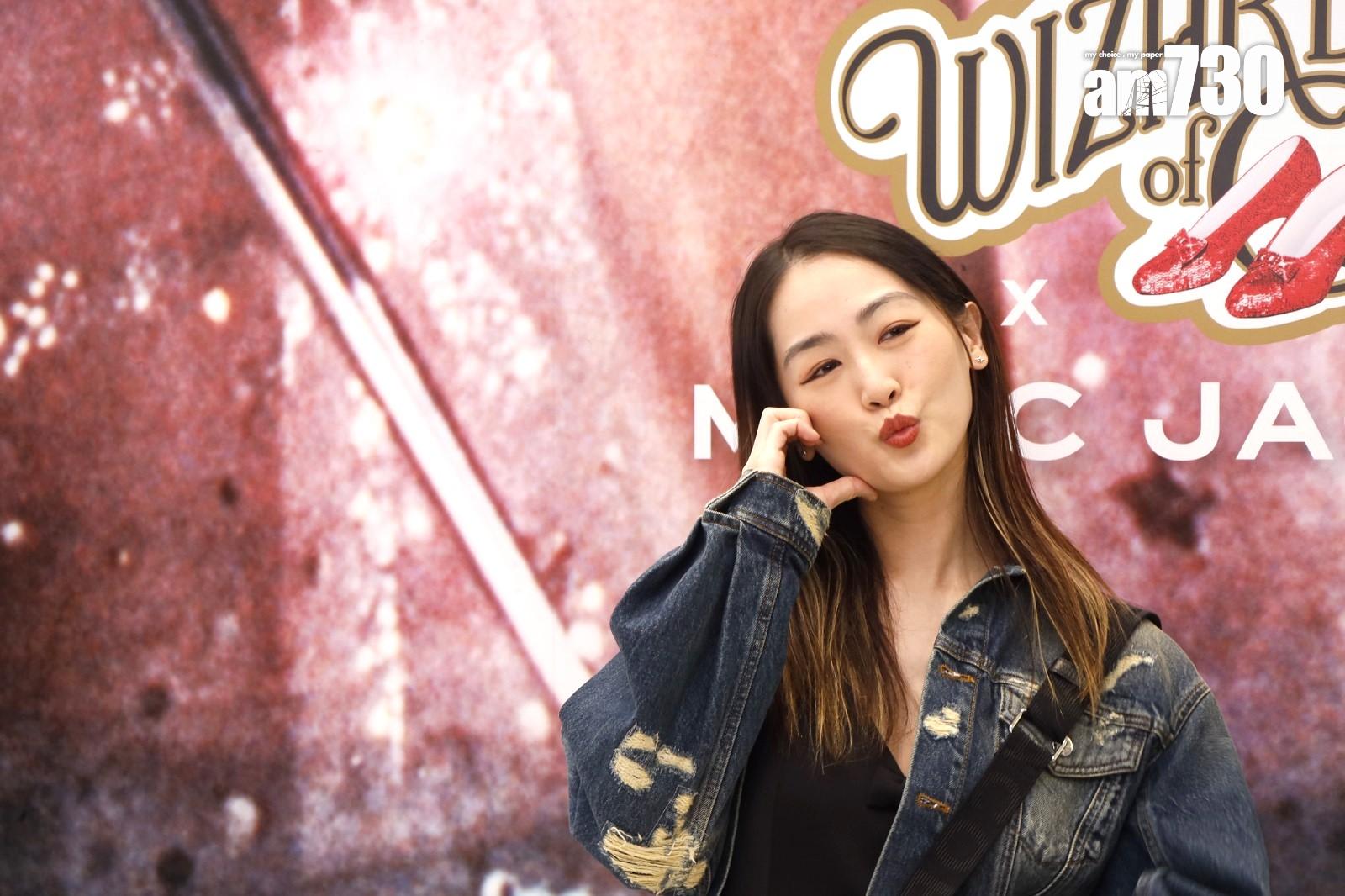 蔡頌恩現身銅鑼灣出席品牌限定店開幕活動。(娛樂組攝)