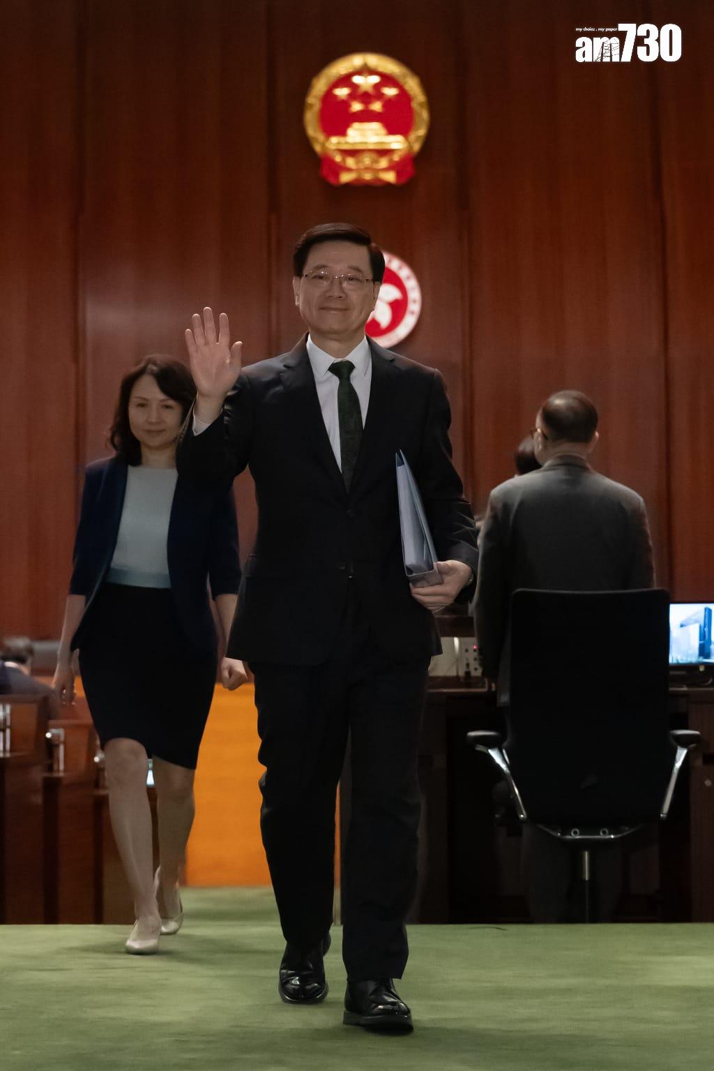 施政報告2024|特首李家超今日在立法會發表任內第三份《施政報告》。(蘇文傑攝)