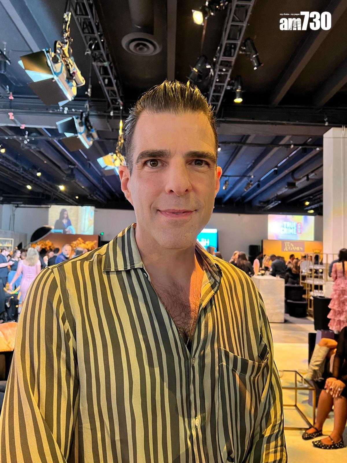 「冼樸」沙查昆圖力撐今次活動。 (Lilly Lui攝)