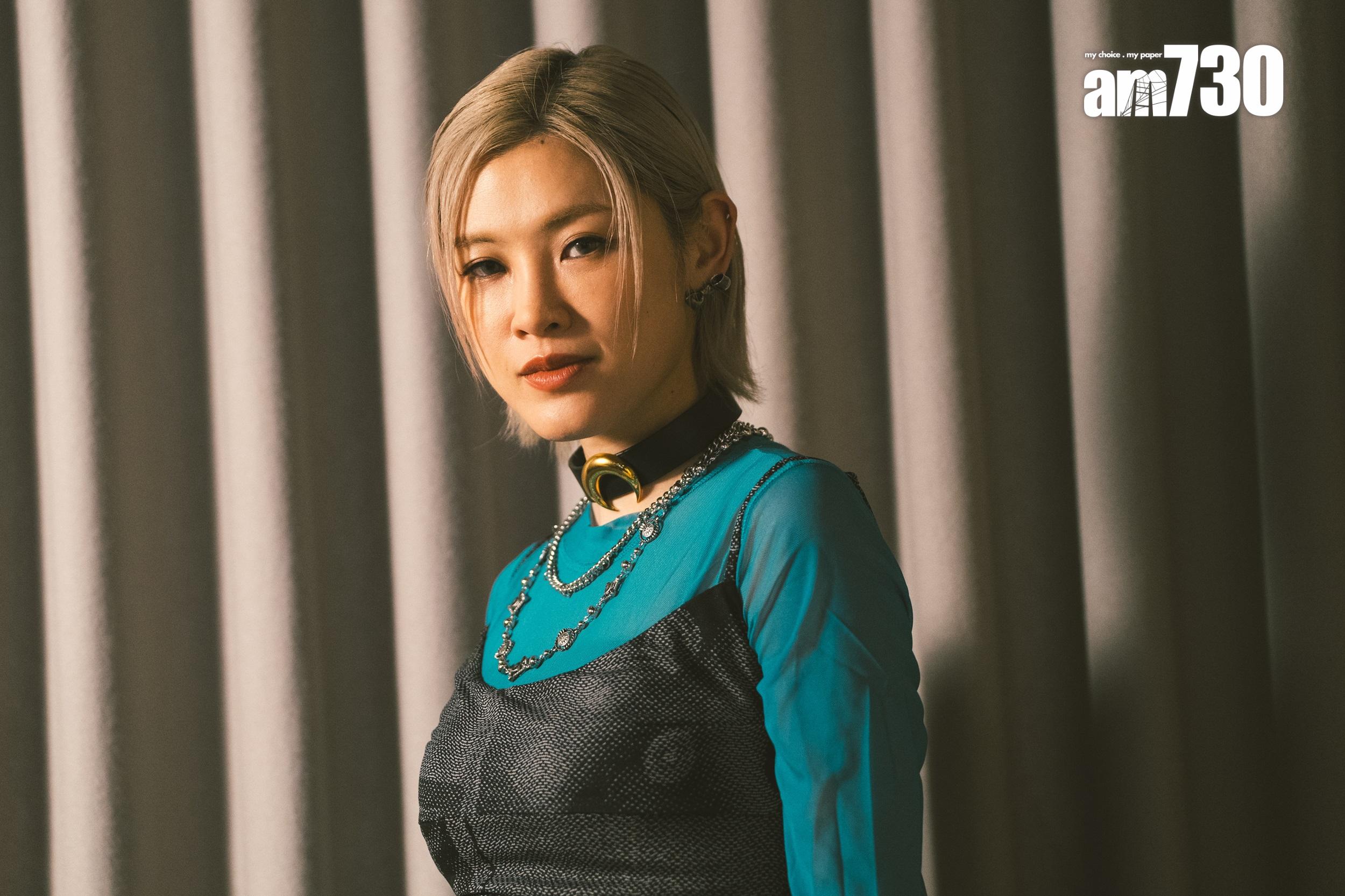 陳蕾將紅館《念》演唱會搬到澳門舞台,不擔心欠新鮮感,相信現場感受與網上睇片感覺大不同。(林靄怡攝)