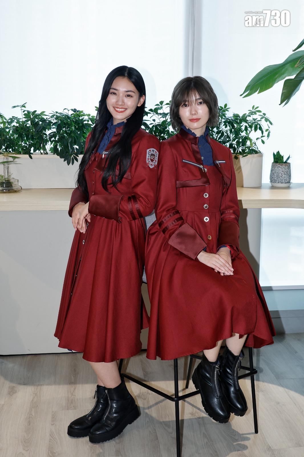 山崎天、藤吉夏鈴異口同聲大讚香港是美食天堂。 (林俊源攝)