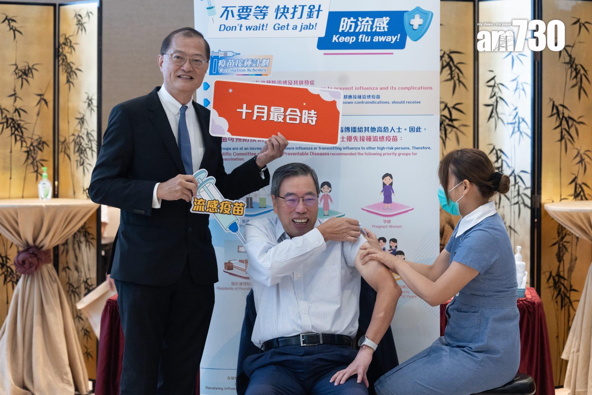 立法會約50名議員接種疫苗 梁君彥:很多議員已經「入五」屬高風險群組(蘇文傑攝)