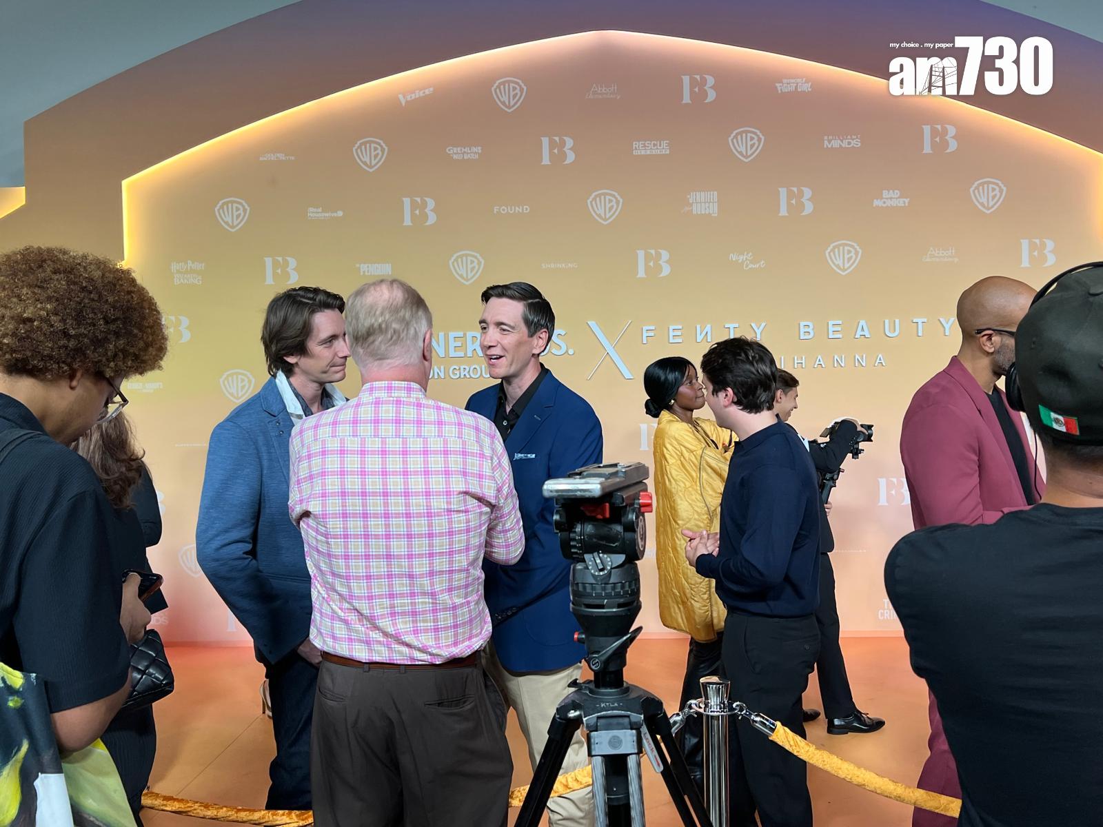 《哈利波特》孖仔James Phelps及Oliver Phelps亦有現身。 (Lilly Lui攝)