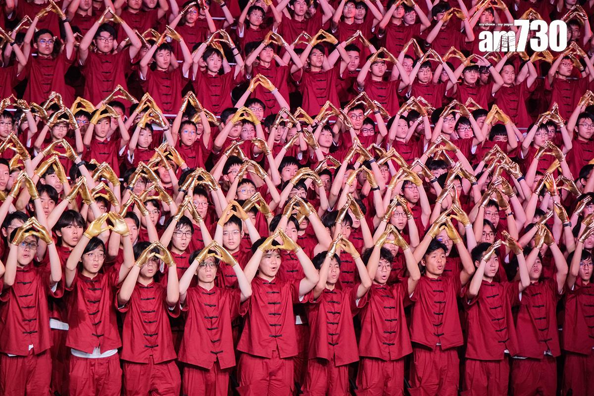 「新生代千人合唱賀國慶」在國慶日前夕舉行。(中通社)