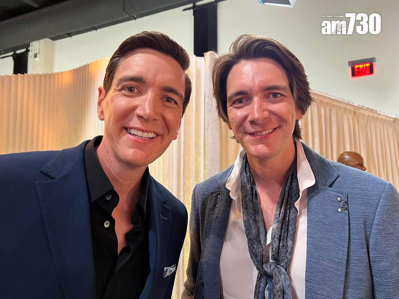 早前來港睇七欖的孖仔James Phelps及Oliver Phelps,亦有出席今次盛會。 (Lilly Lui攝)