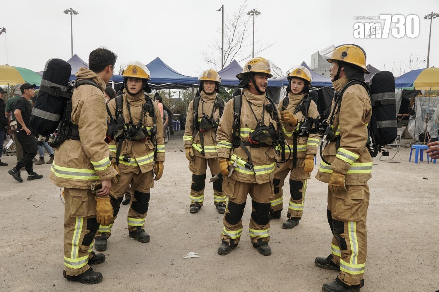 謝君豪與《焚城》一班年輕演員接受團隊訓練,打成一片無難度。