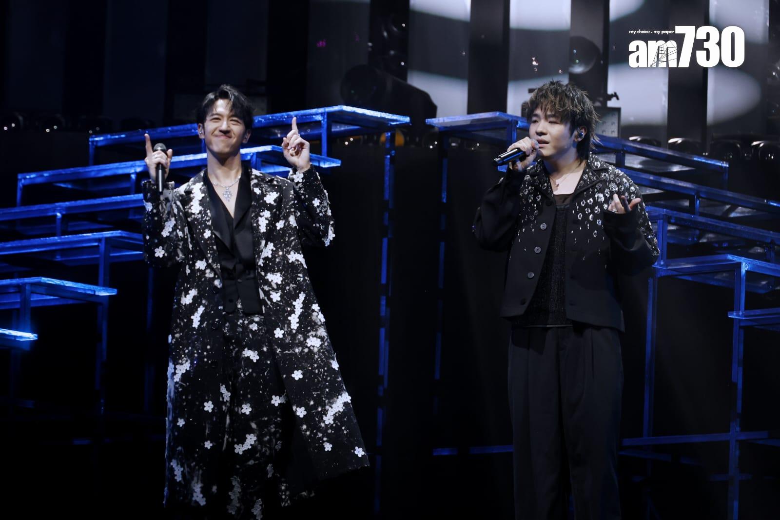 Ian為馮允謙演唱會尾場擔任嘉賓。 (林俊源攝)