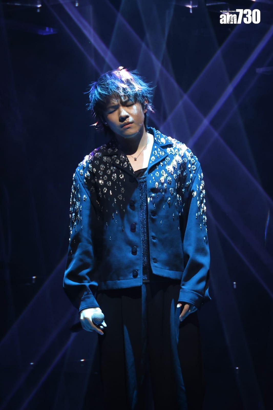 Ian為馮允謙演唱會尾場擔任嘉賓。 (林俊源攝)