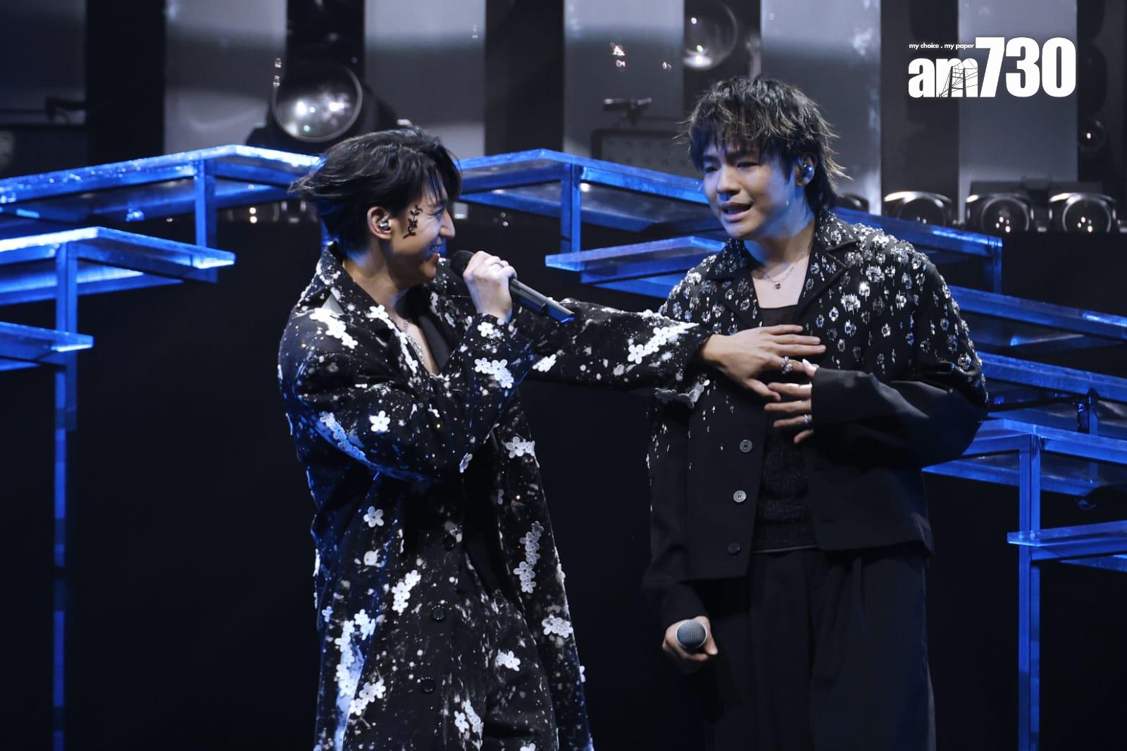 陳卓賢遭Jay鬼馬胸襲。 (林俊源攝)