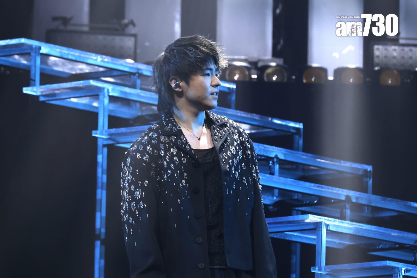 Ian為馮允謙演唱會尾場擔任嘉賓。 (林俊源攝)