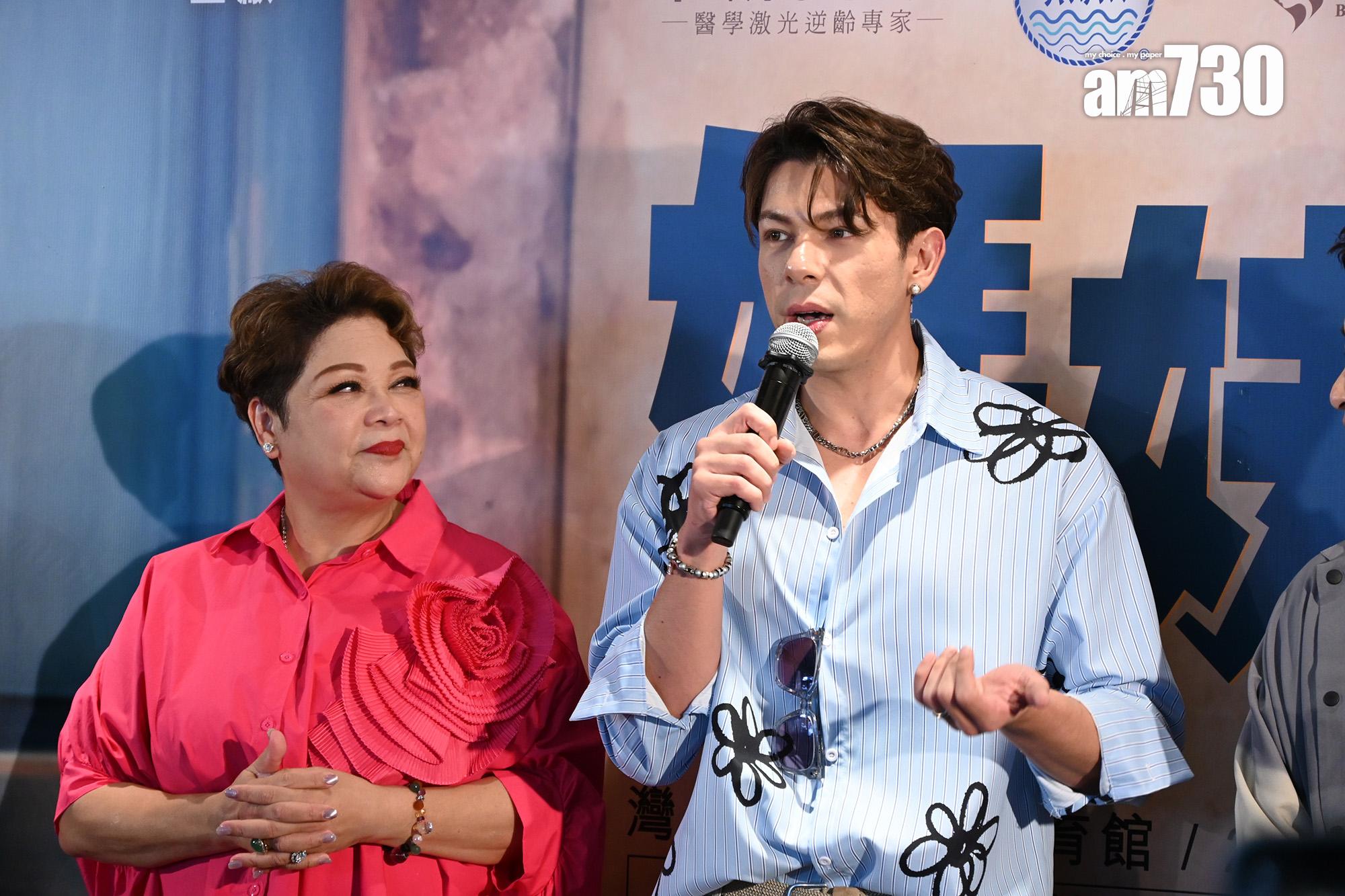 古淖文、譚輝智及黃劍文在台上分享跟肥媽、黑妹的相處點滴。