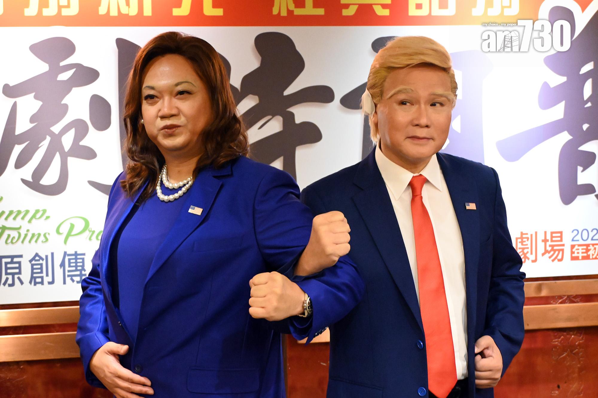 龍貫天會將遇刺一幕,用粵曲唱出來,今日他也在耳朵上貼上膠布。