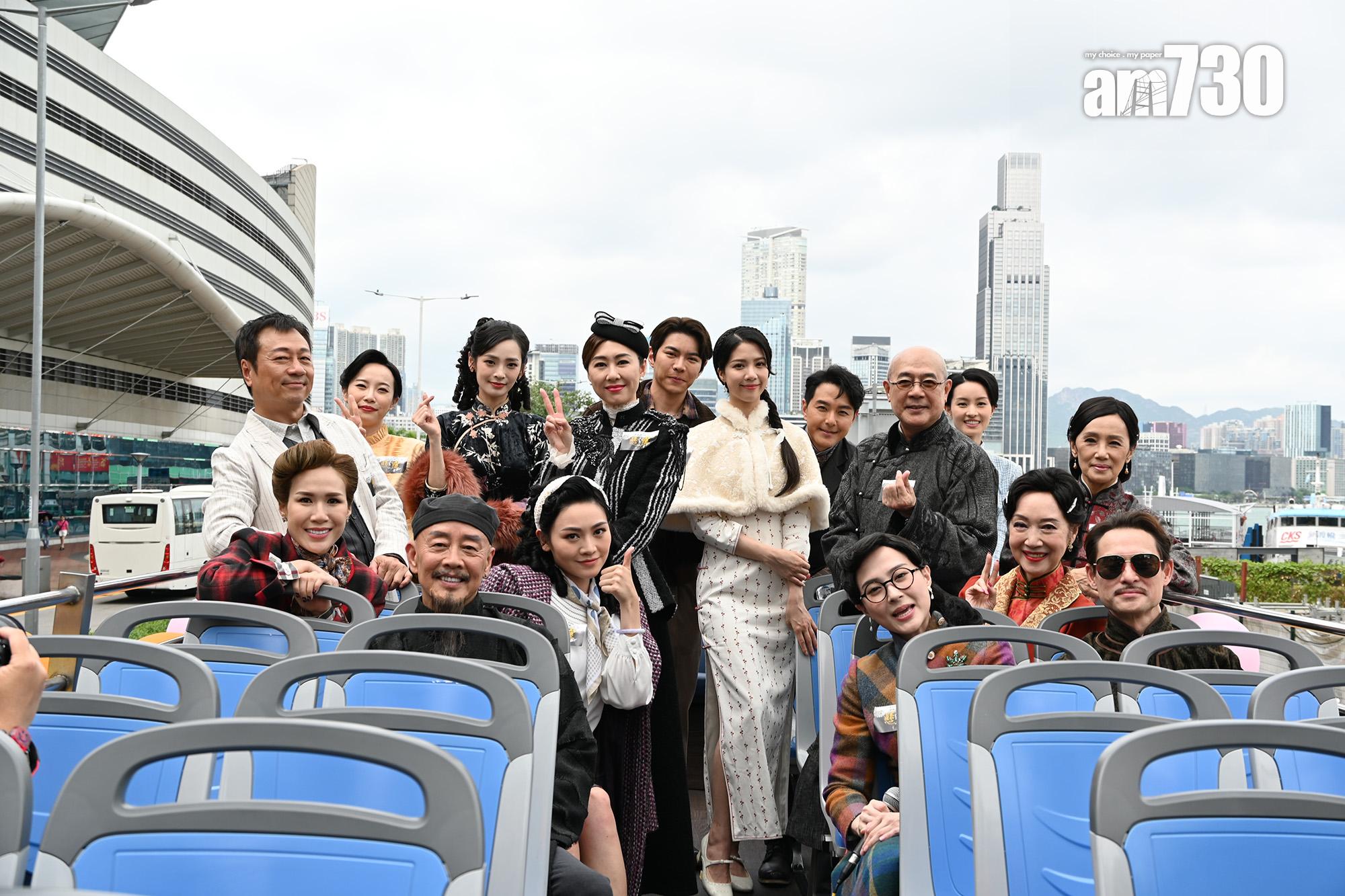 謝雪心在花車巡遊當天現身,非常落力做宣傳。(娛樂組攝)