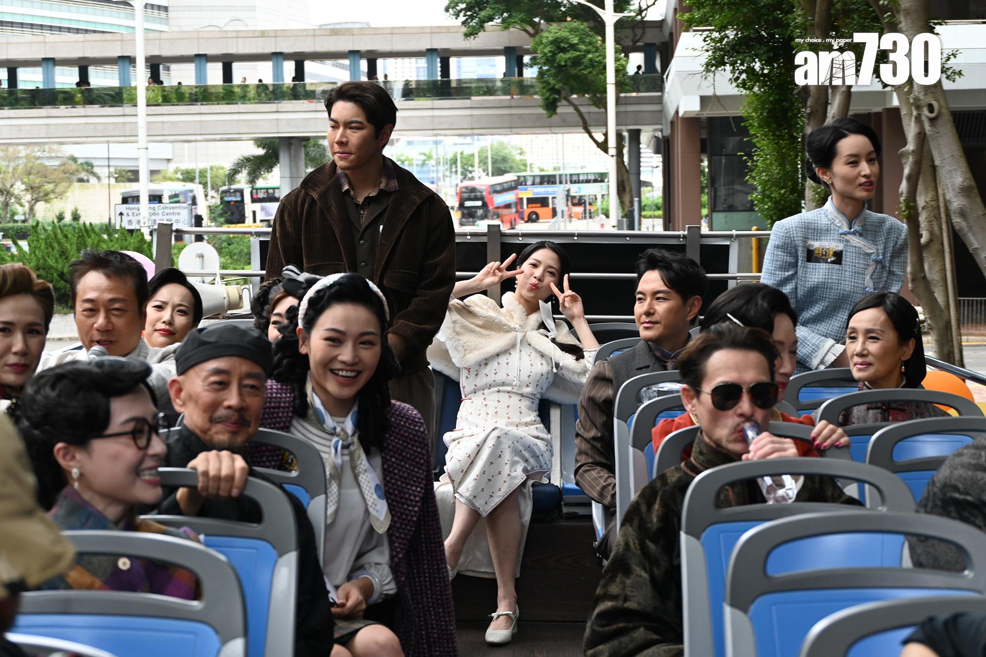 羅天宇等出席《巾幗梟雄之懸崖》宣傳。(娛樂組攝)