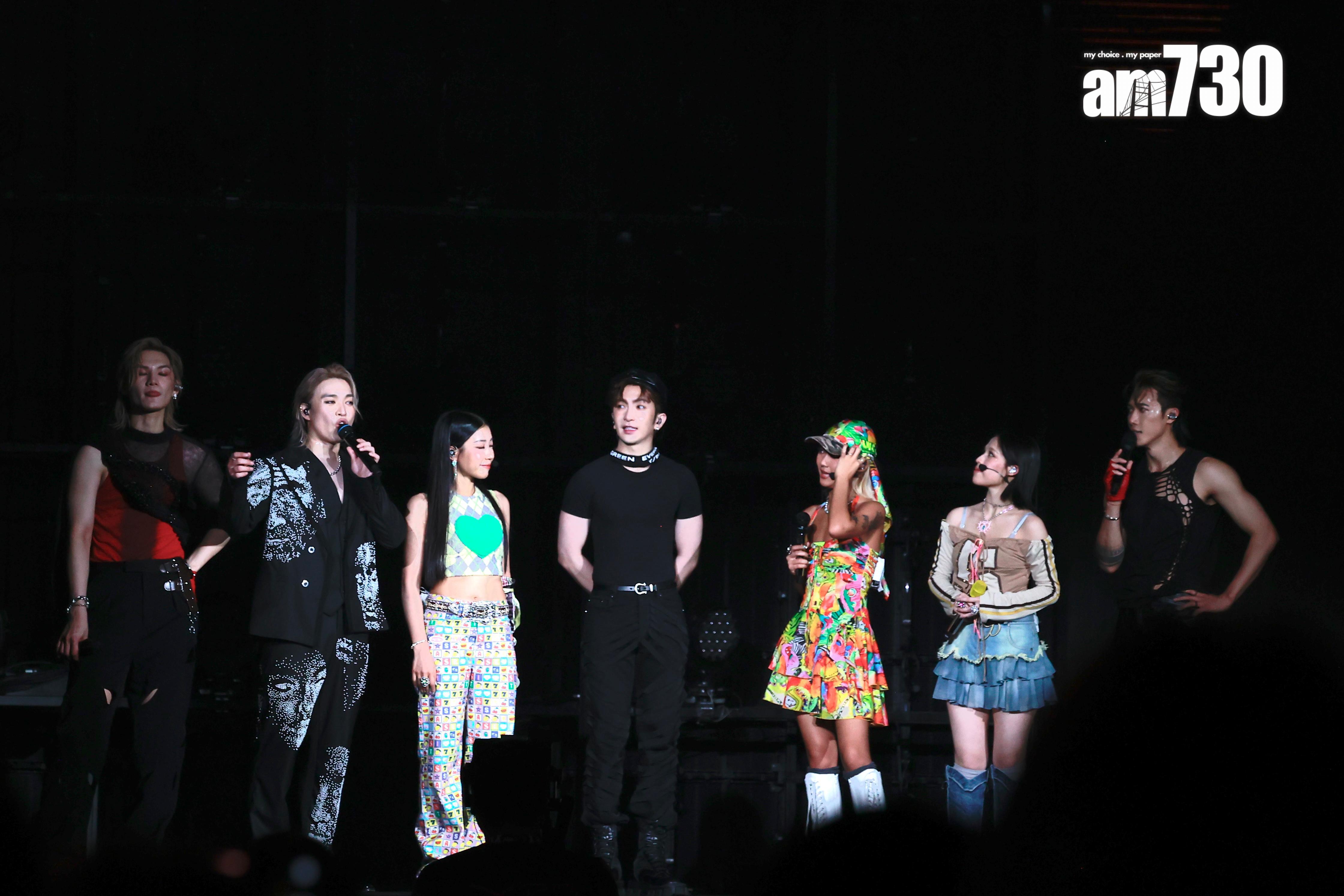 Anson Lo驚喜現身擔任的《MATCHICAL LIVE 2024》嘉賓,與6人合唱《idc》。(娛纅組攝)