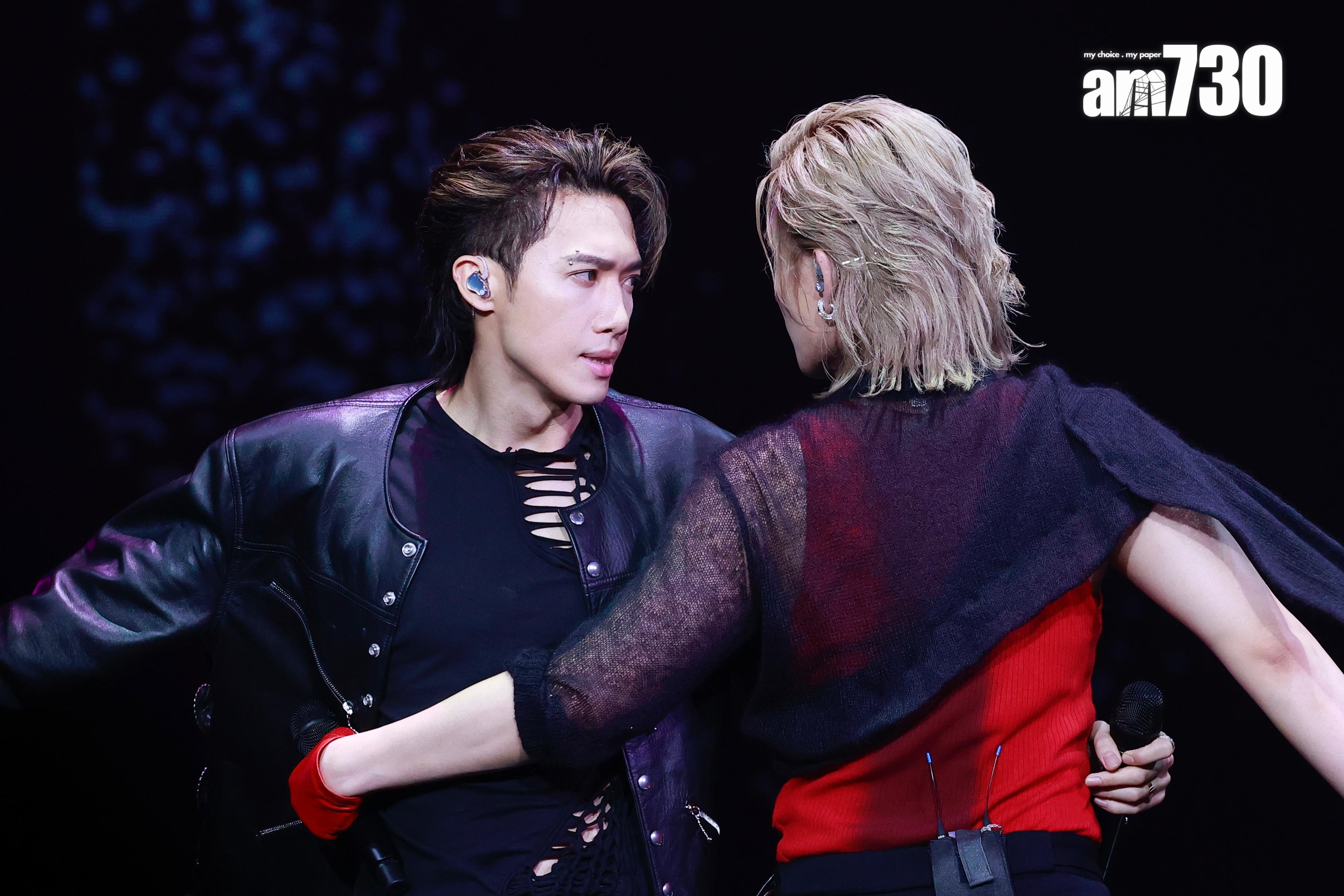 「巨豬」Stanley和Jeremy合唱《So Beautiful》。(娛樂組攝)