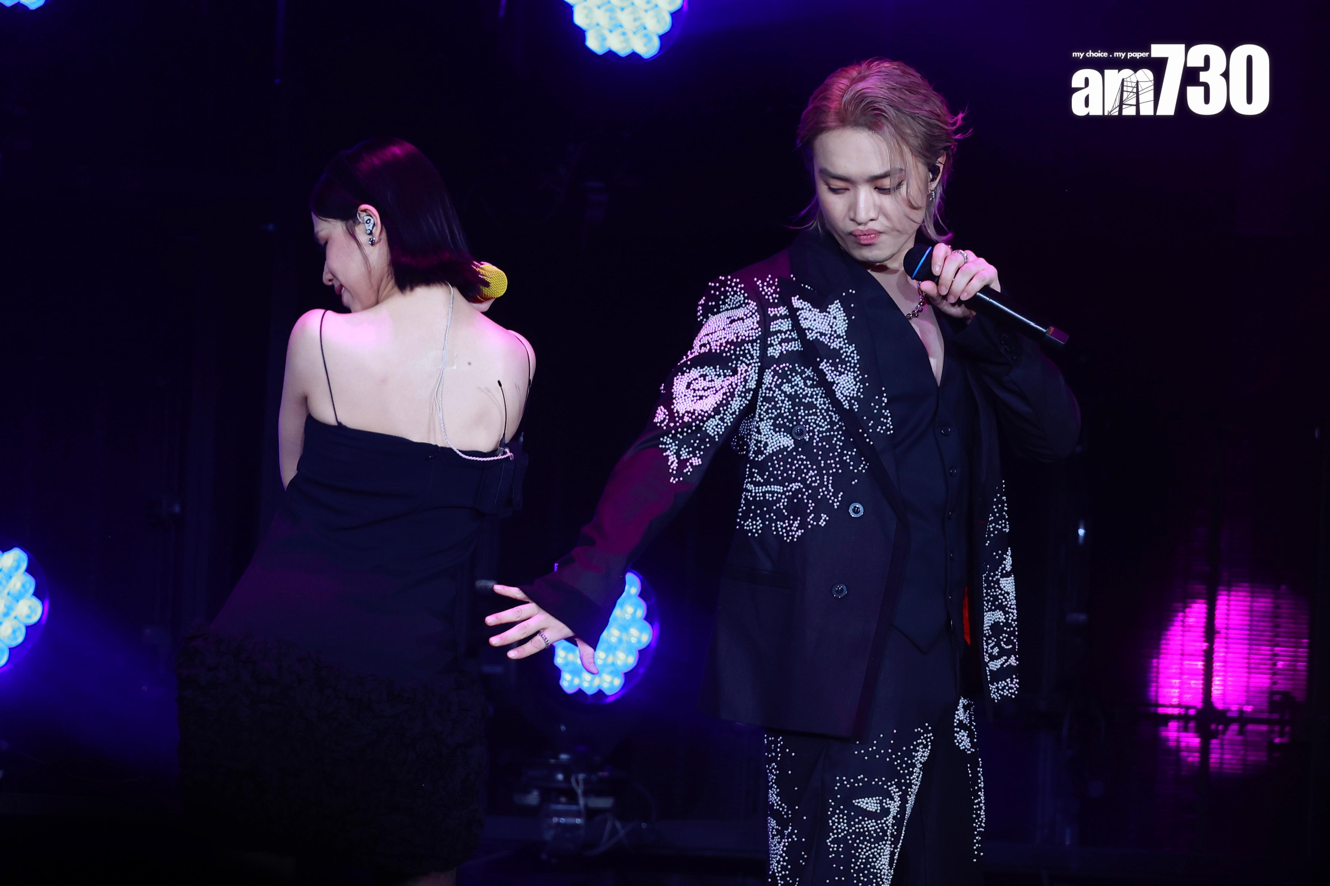 「舞王Jer」與Winka跳唱韓文歌《Trouble Maker》,舞姿性感誘人。(娛樂組攝)