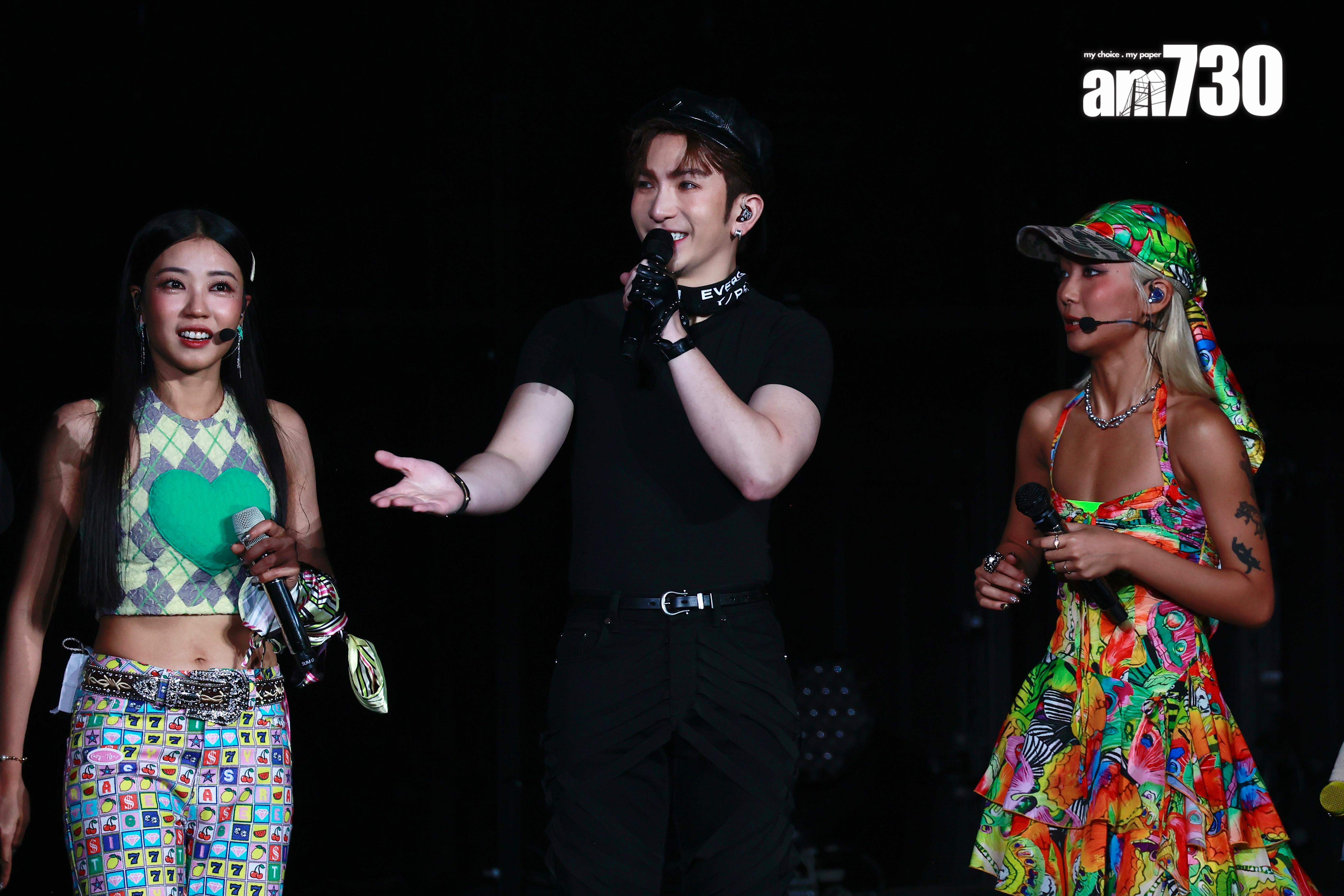 Anson Lo驚喜現身擔任的《MATCHICAL LIVE 2024》嘉賓,與6人合唱《idc》。(娛纅組攝)