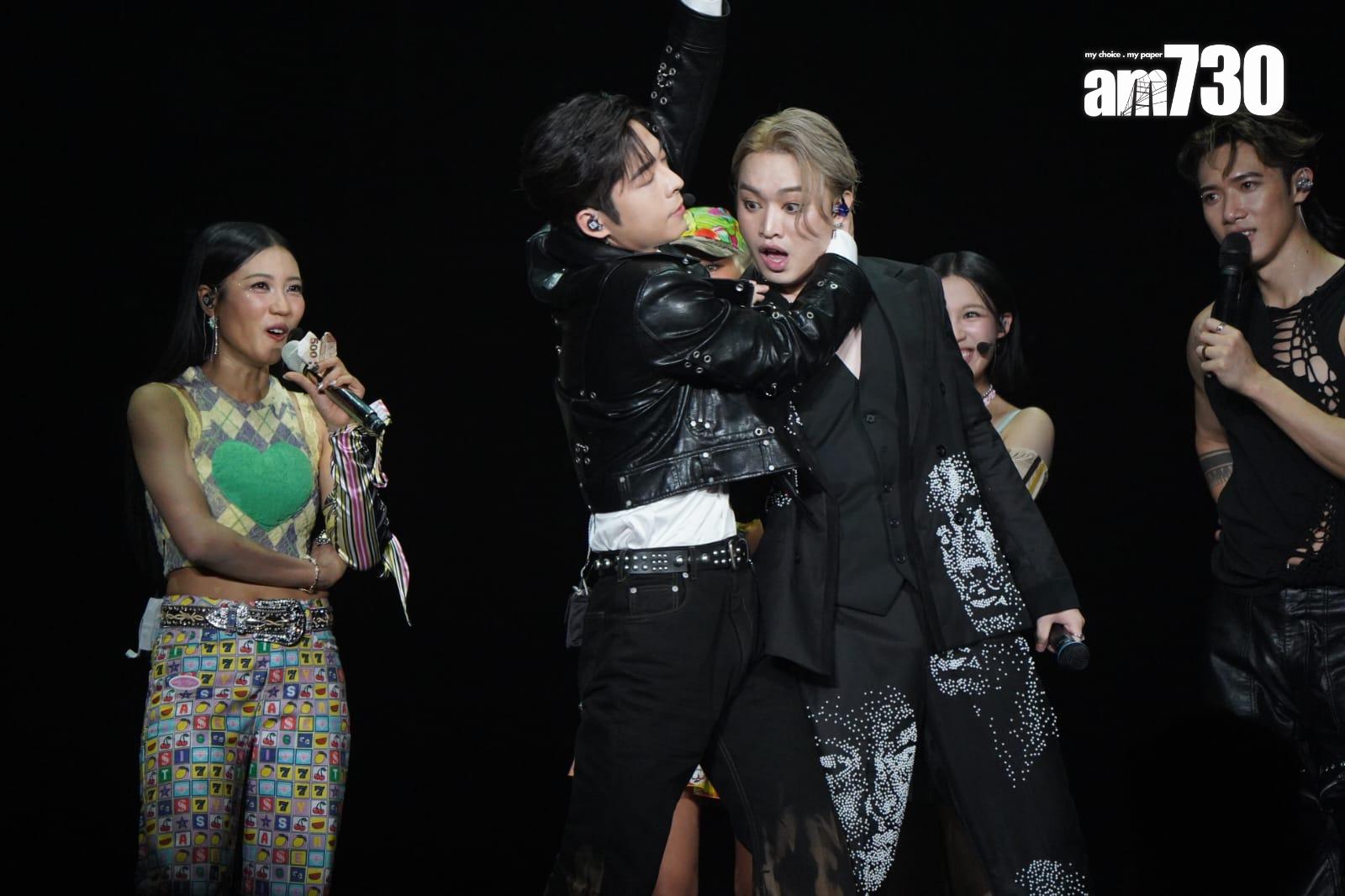 Jer擔任《MATCHICAL LIVE 2024》尾場嘉賓,與Jer跳「Jerdan」版《Trouble Maker》,笑爆全場。(吳康琦攝)