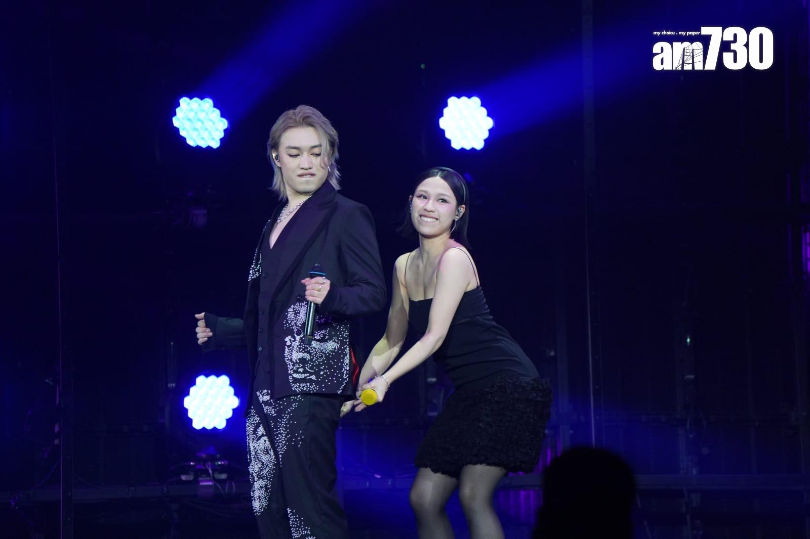 Jer與Winka跳唱韓文歌《Trouble Maker》,成就解鎖。(吳康琦攝)