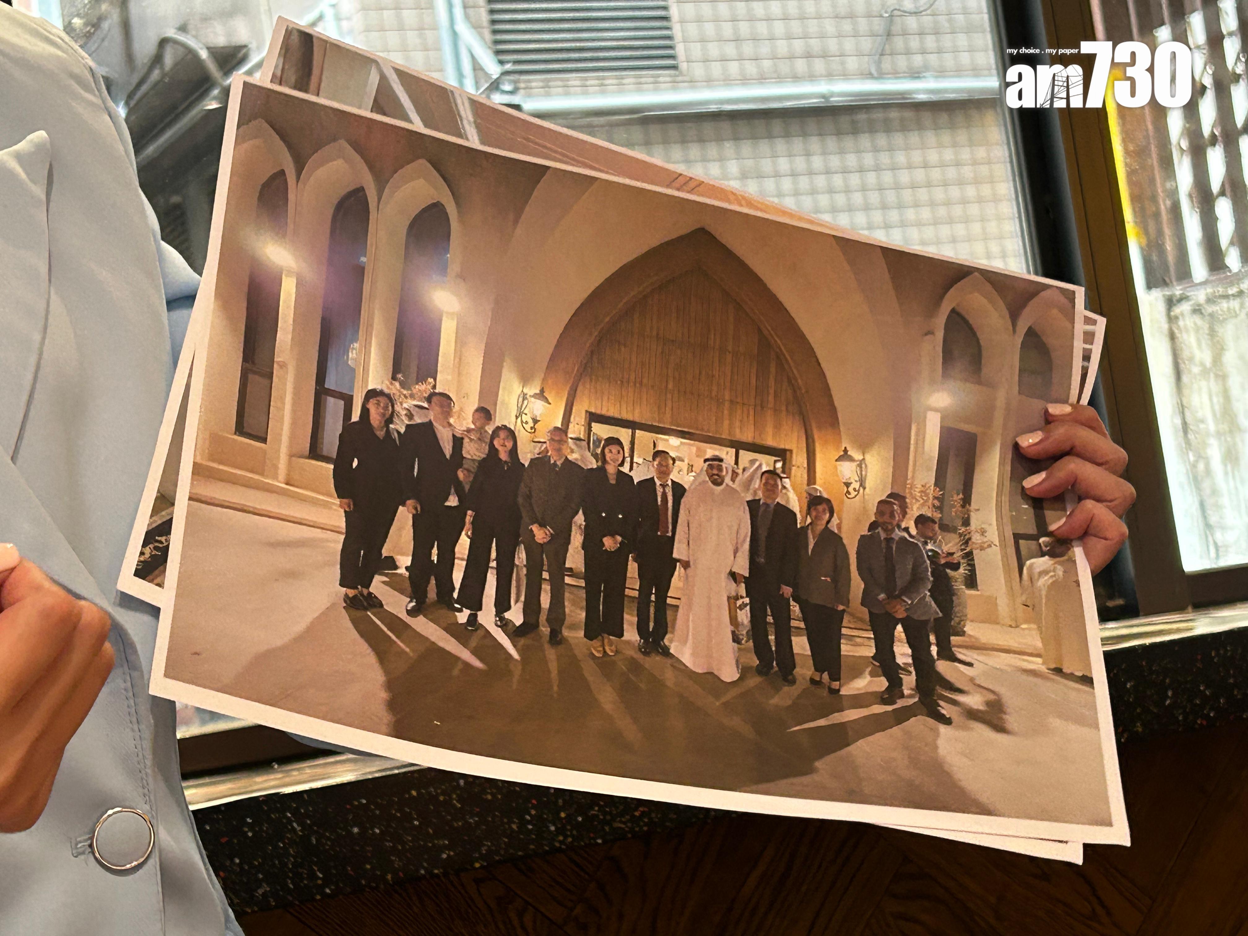 Ray Online|容海恩茶敍分享到科威特招商引資 回應早前偕夫遊日被偷拍(陳芷晴攝)