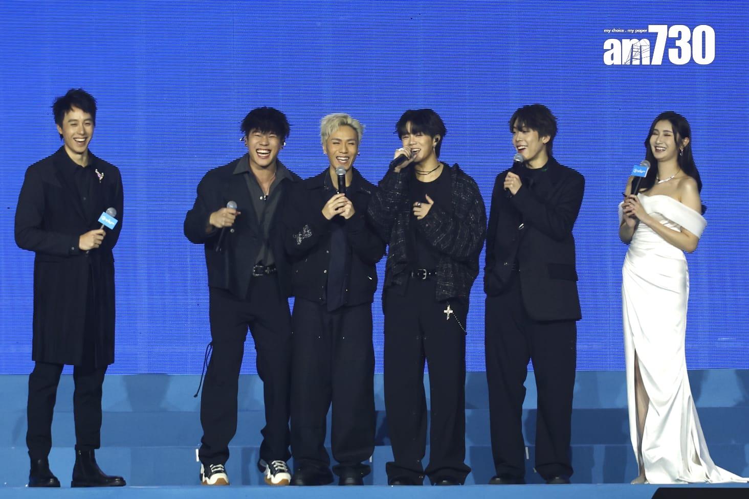 ROVER首次出席《ViuTV 2025節目巡禮》,打頭陣獻唱新歌《男孩子不要流淚》。(林俊源攝)