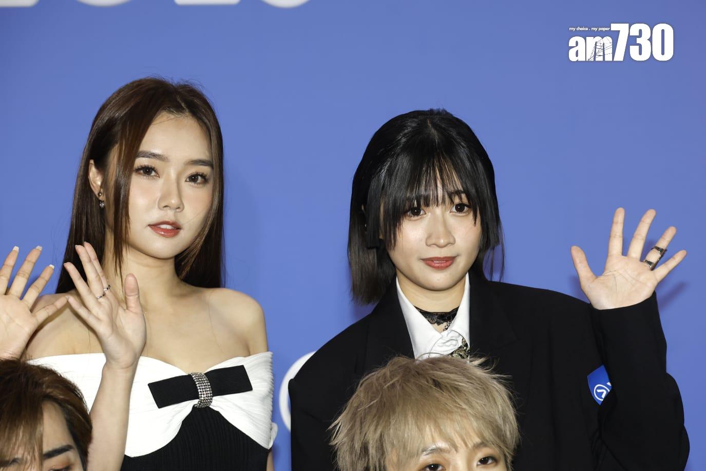 Yoyo和Sica出席《ViuTV 2025節目巡禮》。(林俊源攝)