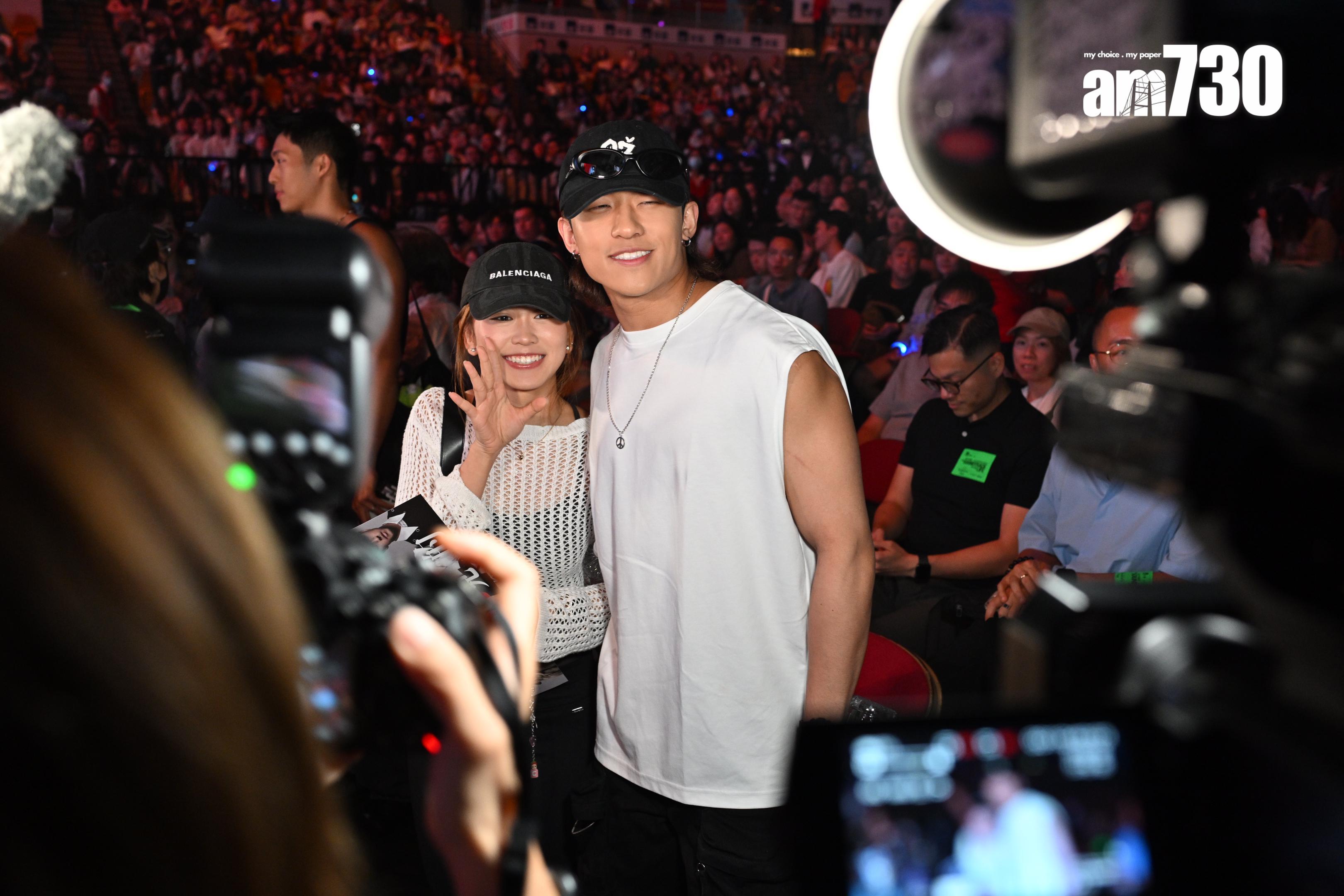 ANSONSONBEAN、張天穎拍拖到場。(娛樂組攝)